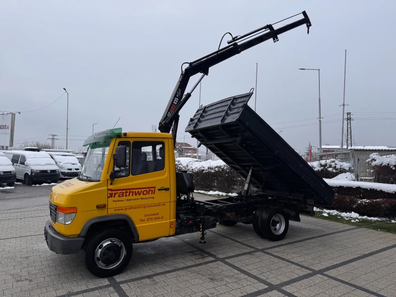 Mercedes-Benz Vario 815d Самосвал + кран Hiab 035-2 3.70м., снимка 3 - Бусове и автобуси - 48693535