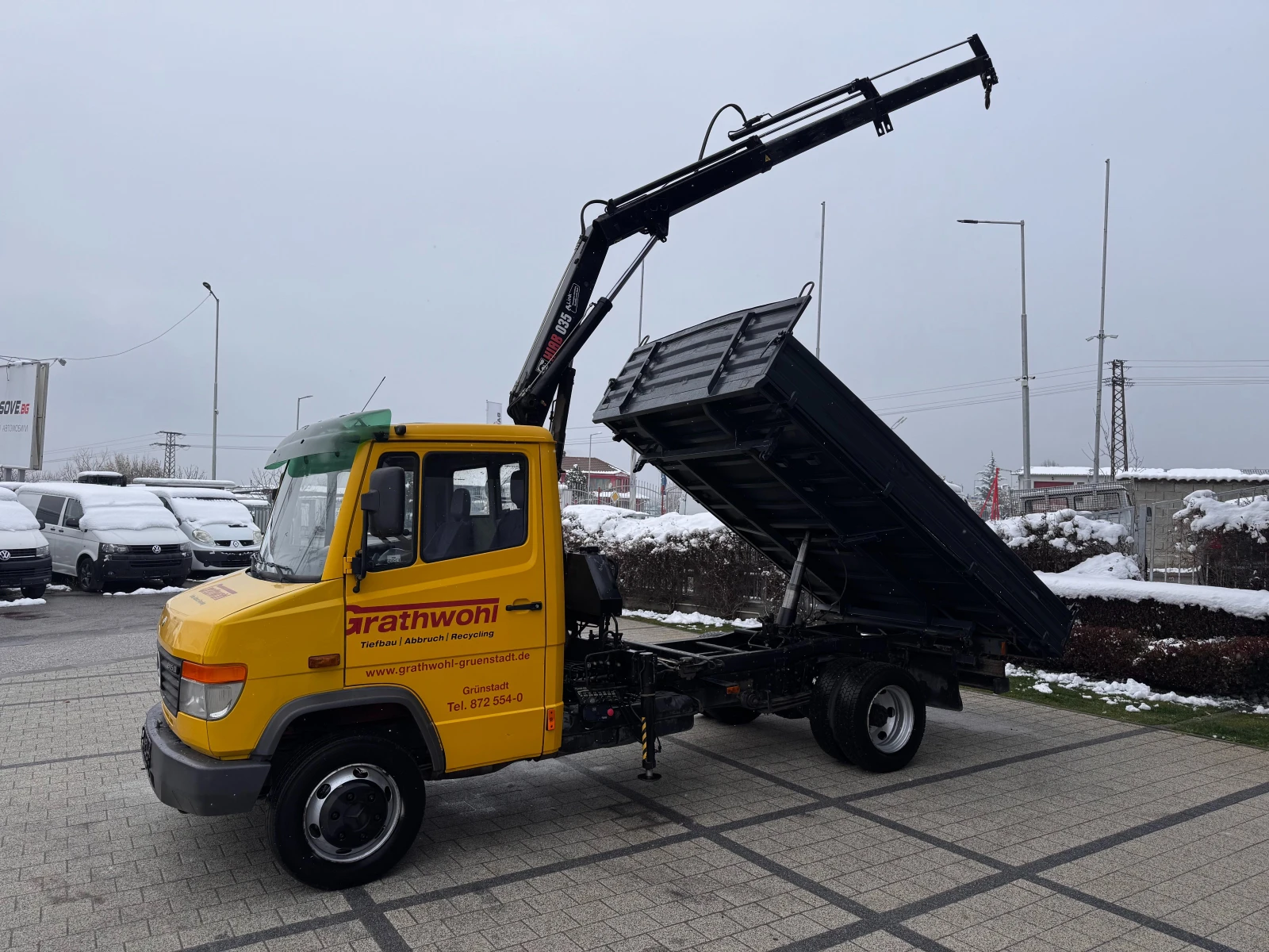 Mercedes-Benz Vario 815d Самосвал + кран Hiab 035-2 3.70м. - изображение 3