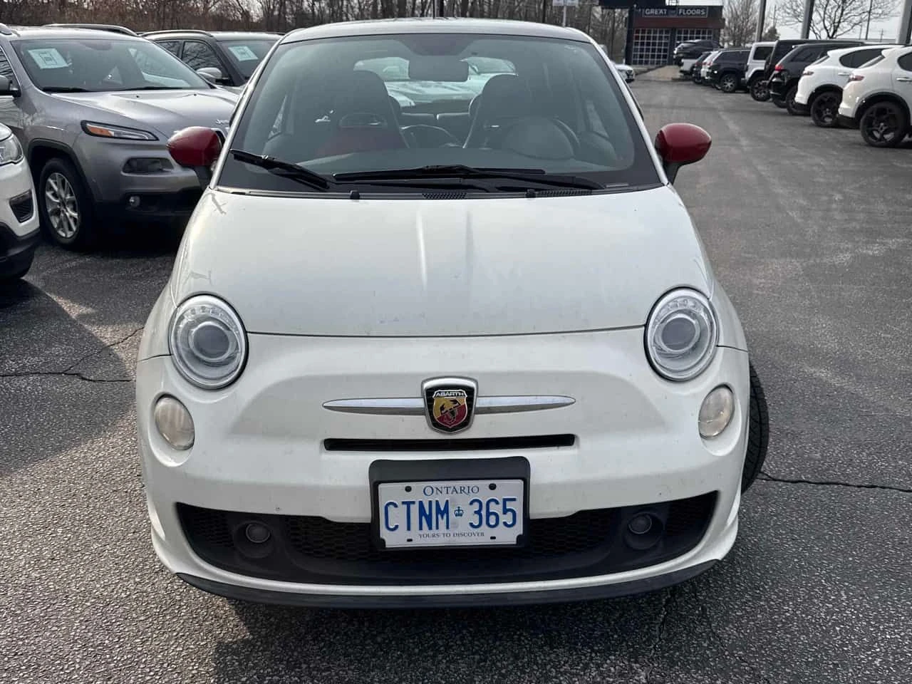 Fiat 500 * Abarth * RED LEATER* PANO* KEYLESS* ПОДГРЕВ* , снимка 6 - Автомобили и джипове - 54103305