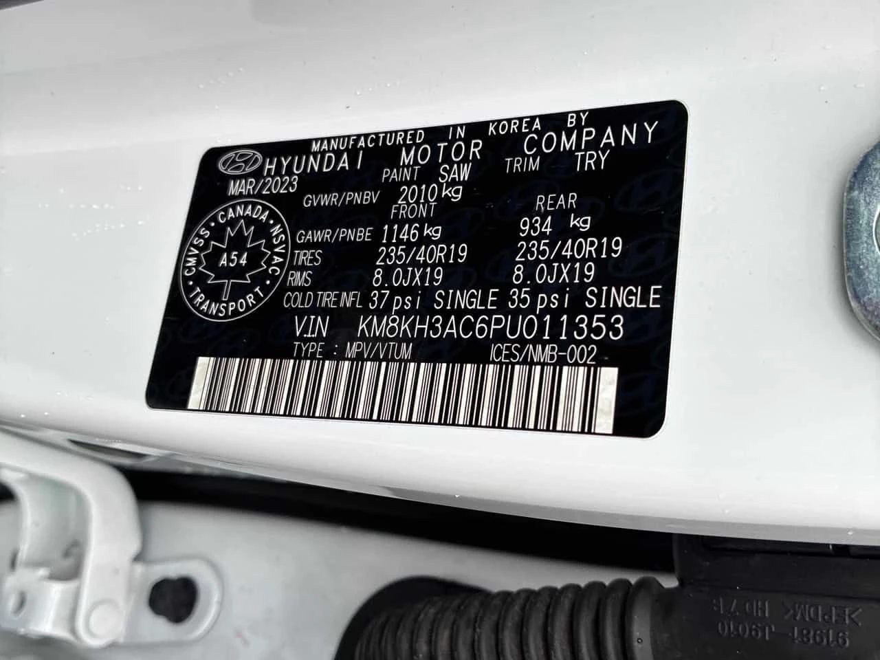 Hyundai Kona 2.0T FWD  CARFAX, снимка 10 - Автомобили и джипове - 54165150