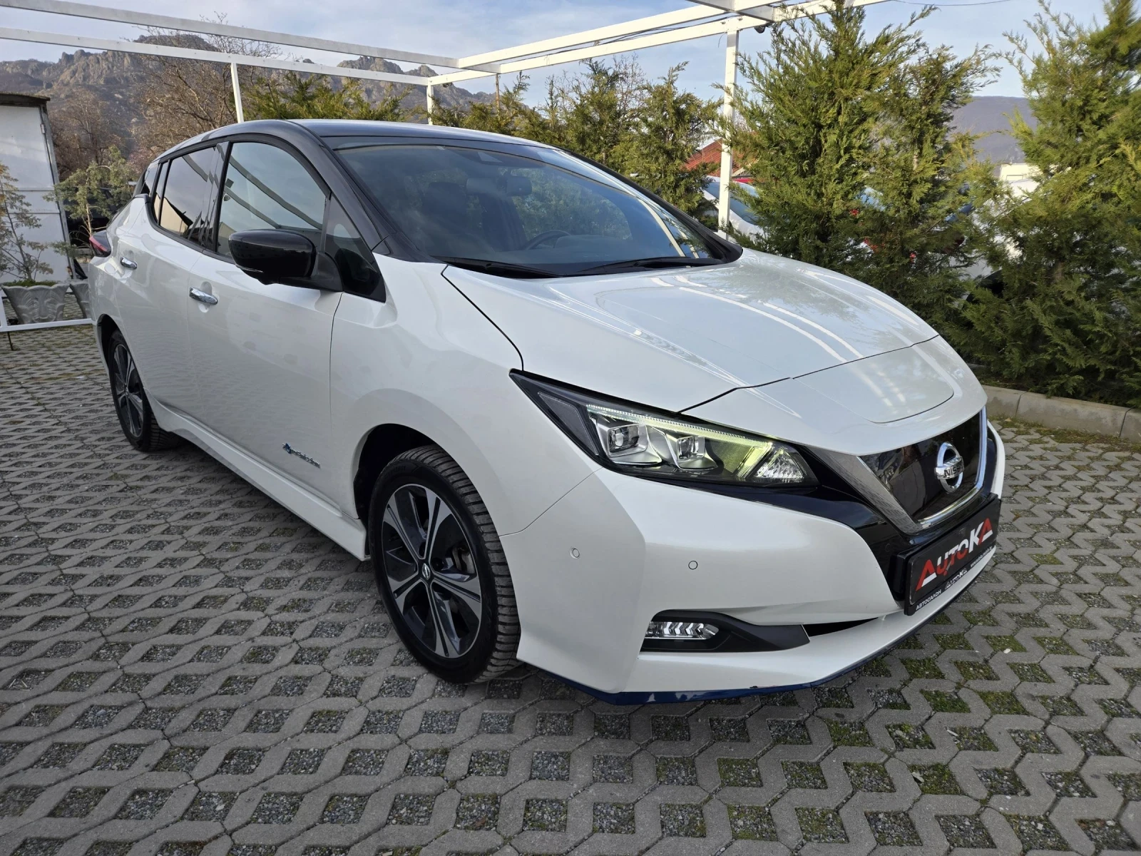 Nissan Leaf  62KW= 66.000KM= TEKNA= DISTRONIC= 360= ПОДГРЕВ, снимка 2 - Автомобили и джипове - 53804305