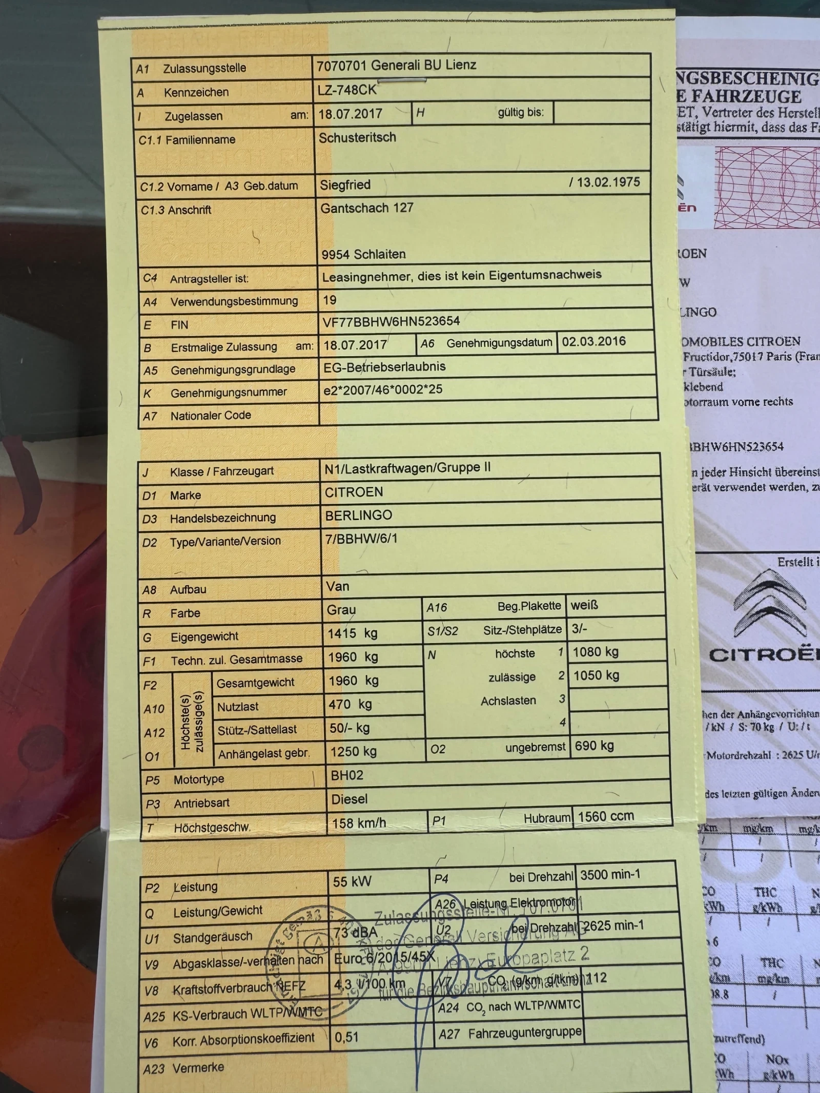 Citroen Berlingo 120 000 KM EVRO 6, снимка 16 - Автомобили и джипове - 54554600