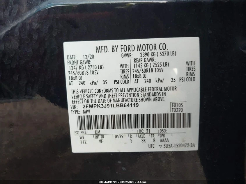 Ford Edge 2.0L I-4 DI, DOHC, VVT, TURBO, 250HP Front Wheel | Mobile.bg � ����������� 9