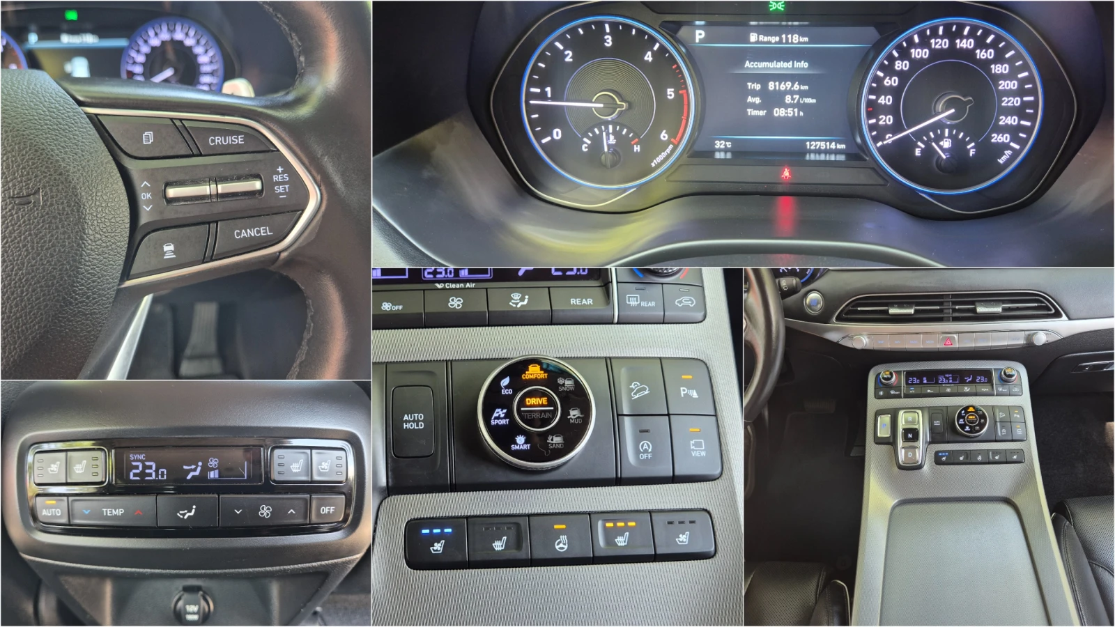 Hyundai Palisade 2.2 4X4 CRDI 6+ 1 ДДС - Наличен в БГ, снимка 12 - Автомобили и джипове - 55615953