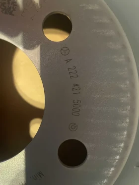 W222 спирачни дискове 4 бр. оригинални чисто нови, снимка 9