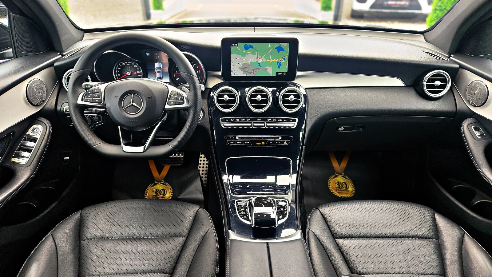 Mercedes-Benz GLC 250 AMG/COUPE/SHADOW LINE/CAMERA/AIRMATIC/KEYLESS/LIZI, снимка 9 - Автомобили и джипове - 54477508