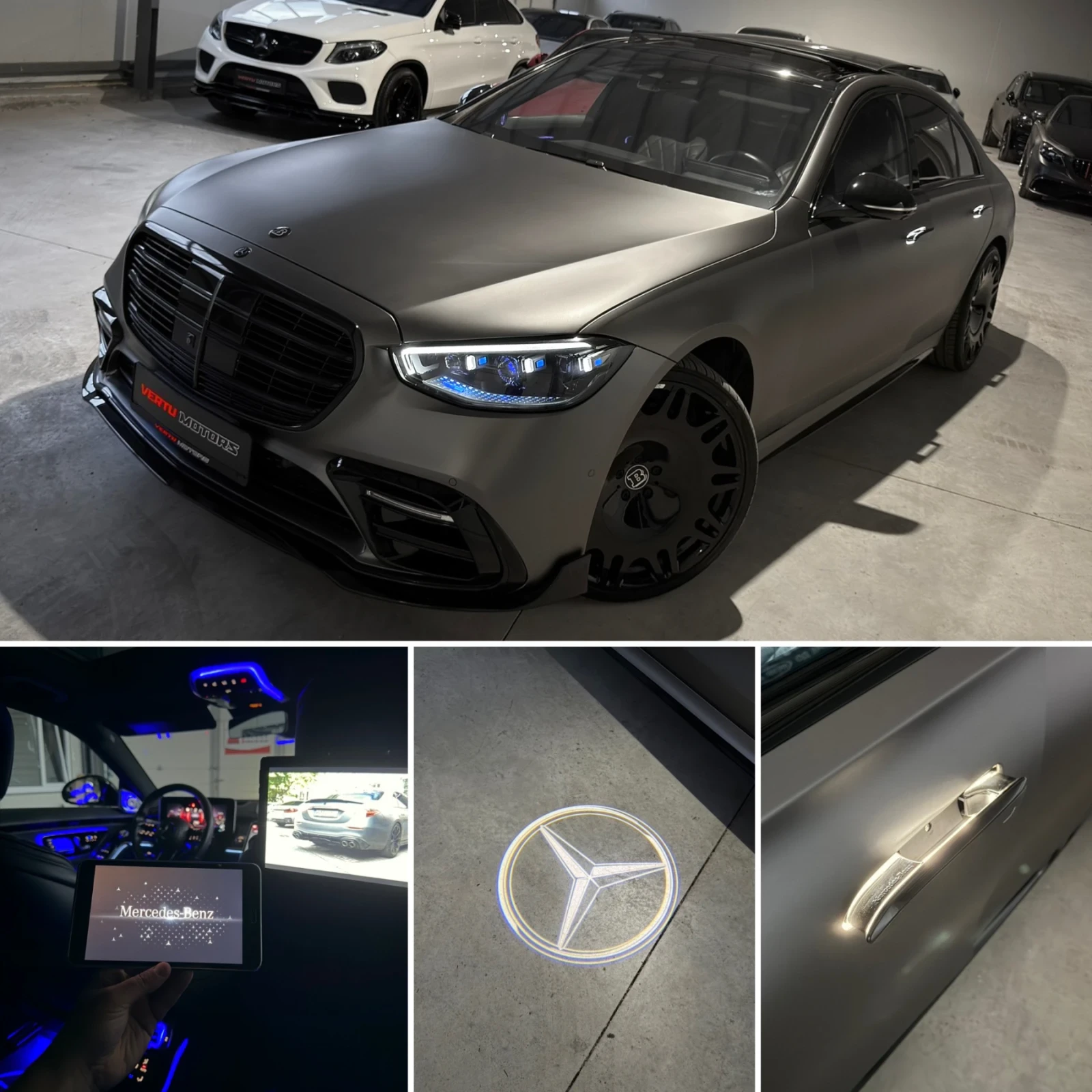 Mercedes-Benz S 350 BRABUS/ PANO/ 3xTV/ 360 CAM/ 4MATIC+ / 3D BURMESTE, снимка 12 - Автомобили и джипове - 55435545