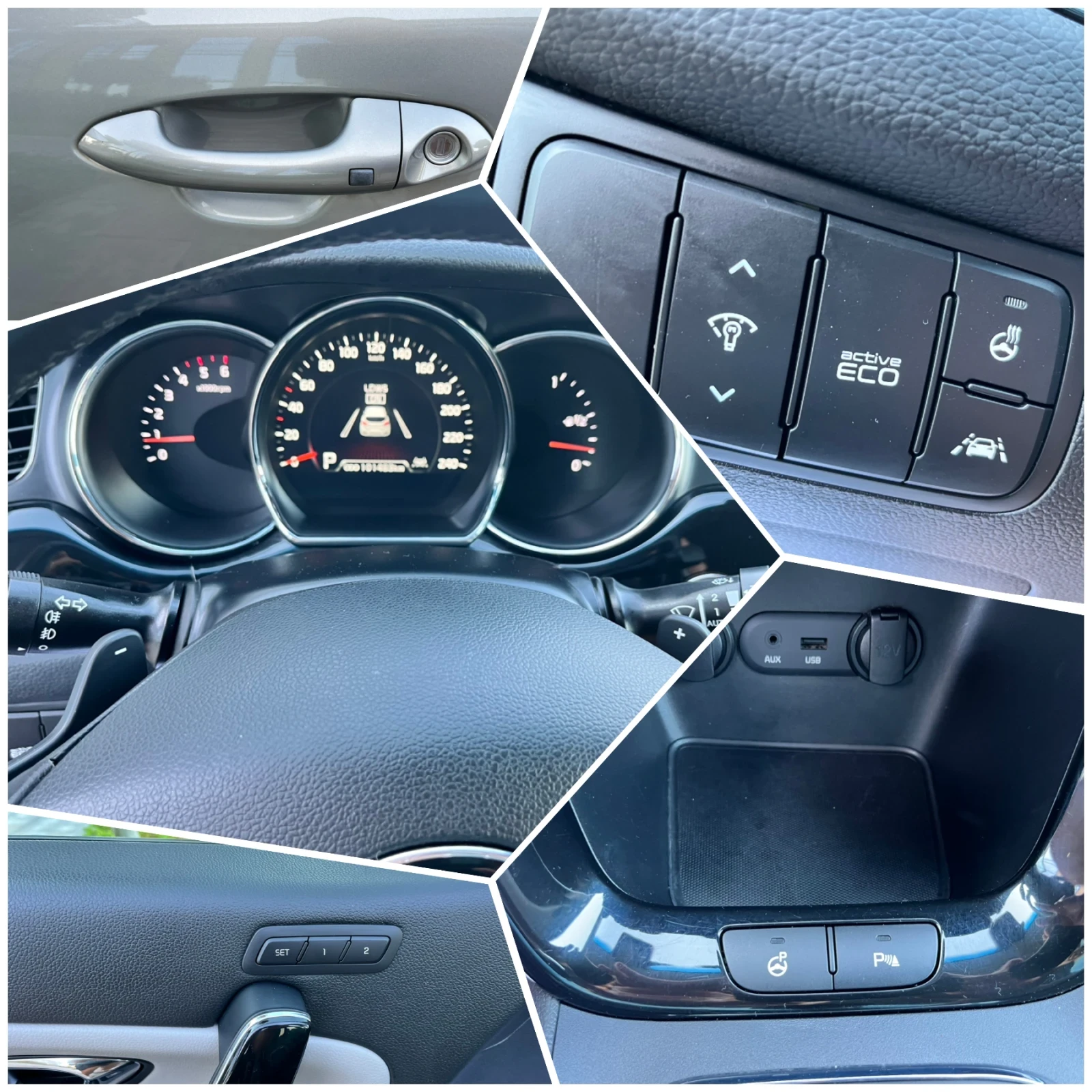 Kia Ceed 1.6CRDi* 128к.с.* 101400км.Доказуеми* Всички Екстр, снимка 13 - Автомобили и джипове - 56015172
