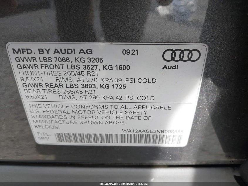 Audi E-Tron Sportback Premium Plus S Line Quattro, снимка 9 - Автомобили и джипове - 54315498