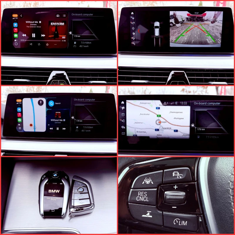 BMW 530 D LUXURY LINE/ADAPTIVE LED/BOWERS&WILKINS, снимка 14 - Автомобили и джипове - 52578808