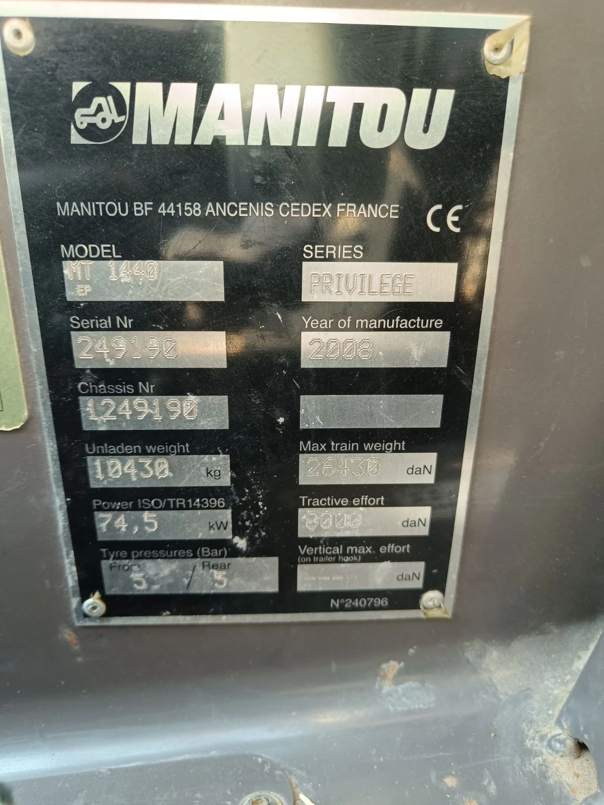 Телескопични товарачи Manitou MT 1440 PRIVILEGE - изображение 8