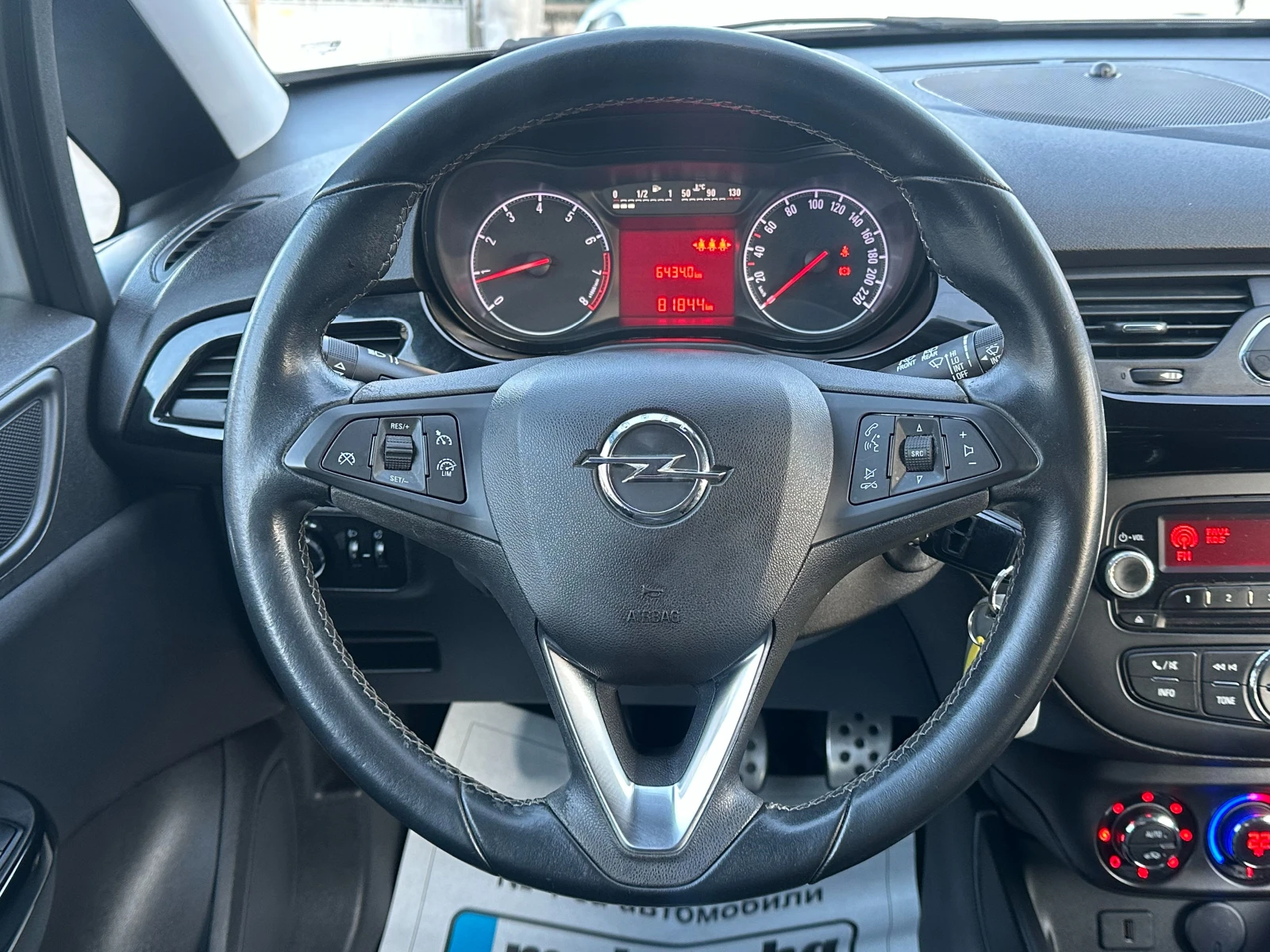 Opel Corsa 1.4i-90ks-80000km!!!LED-EURO6B-KLIMATRONIK-B-color, снимка 9 - Автомобили и джипове - 53819591