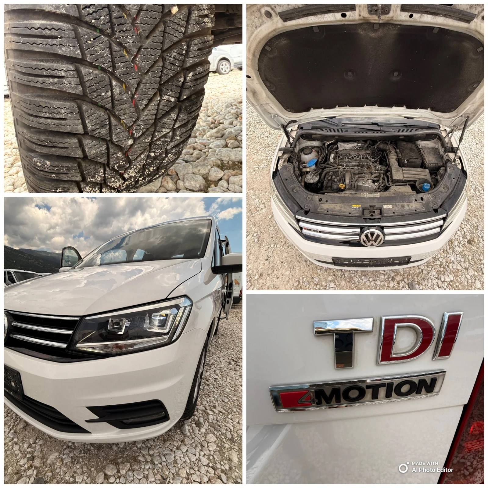 VW Caddy 4Motion-2.0TDi-DSG-Euro6, снимка 17 - Бусове и автобуси - 54866980