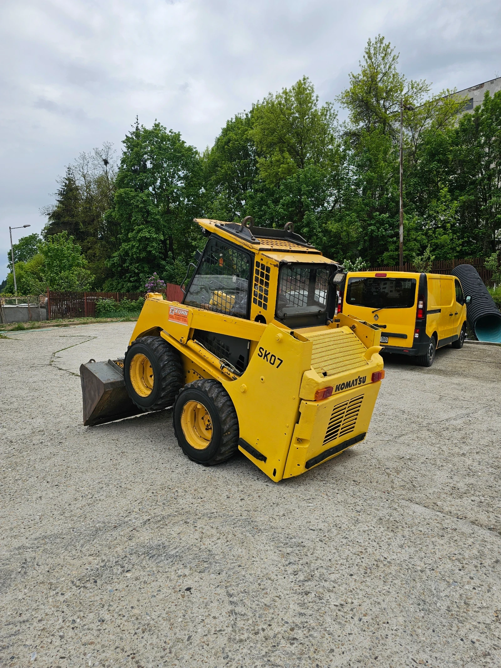 Мини челни товарачи Komatsu sk07 затворан с парно Нов внос, снимка 11 - Индустриална техника - 54607069