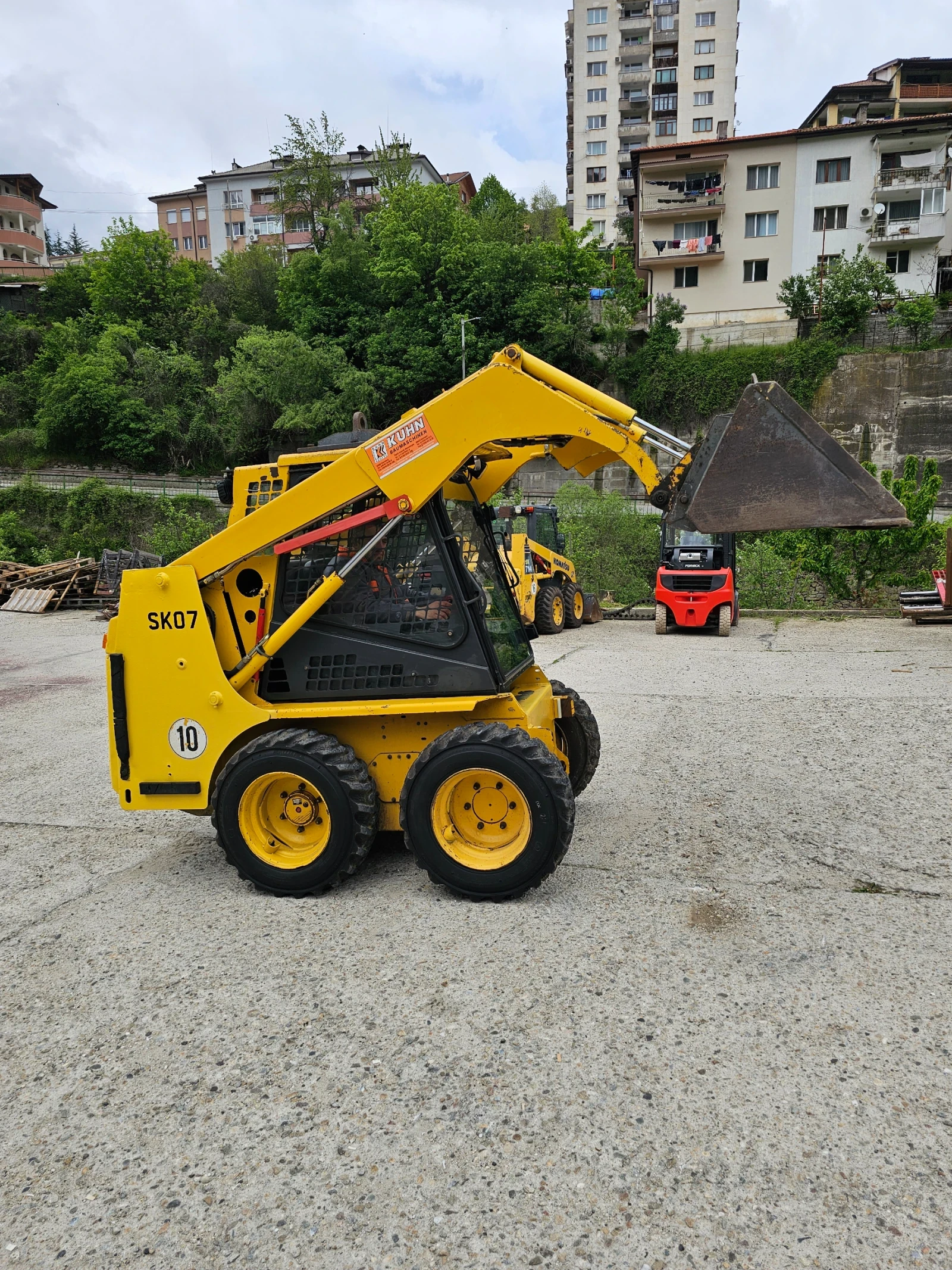 Мини челни товарачи Komatsu sk07 затворан с парно Нов внос, снимка 3 - Индустриална техника - 54607069