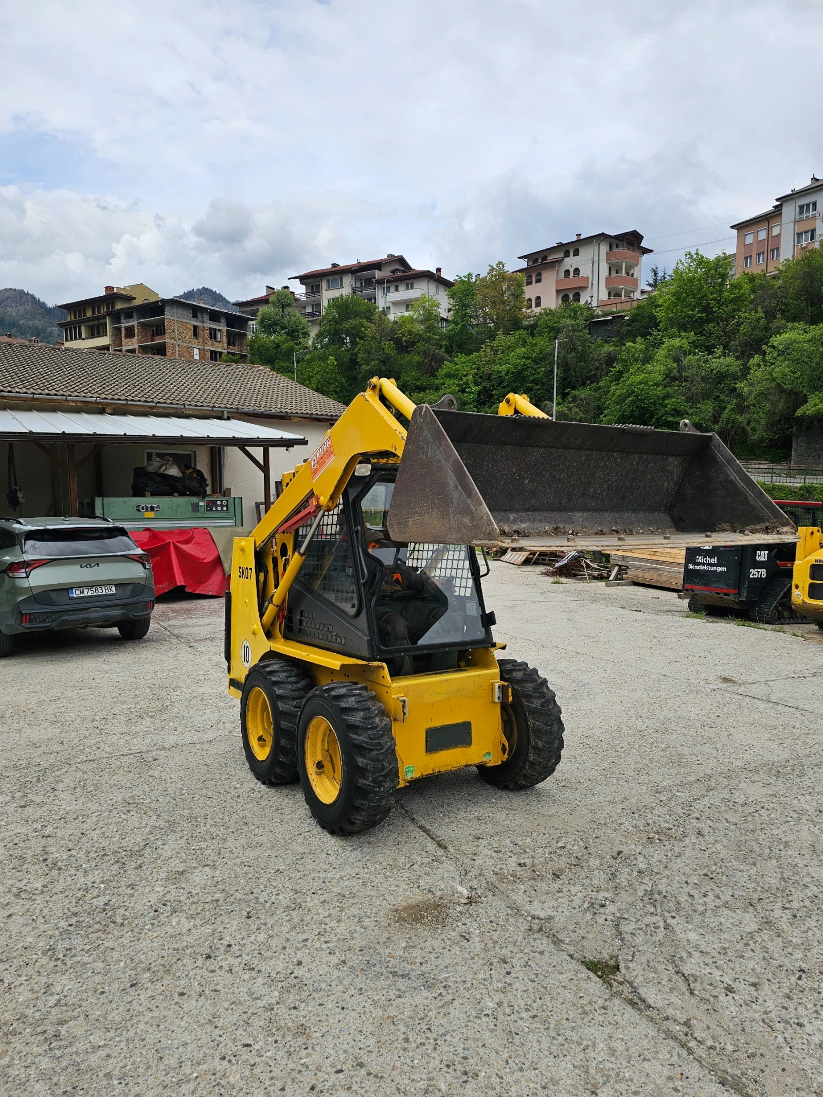 Мини челни товарачи Komatsu sk07 затворан с парно Нов внос, снимка 2 - Индустриална техника - 54607069