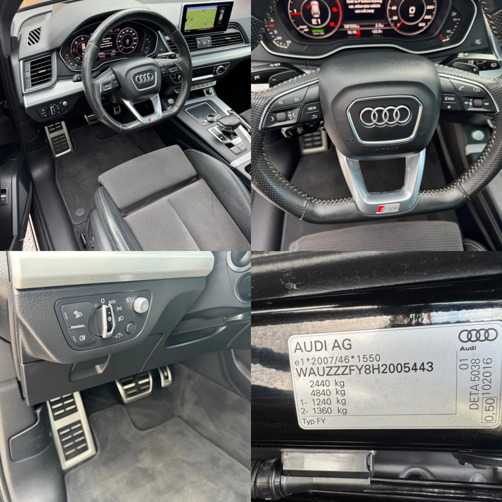 Audi Q5 2.0TDI* 100%km* FULL* S-LINE+ + + * 360* KATO NOVA - изображение 6