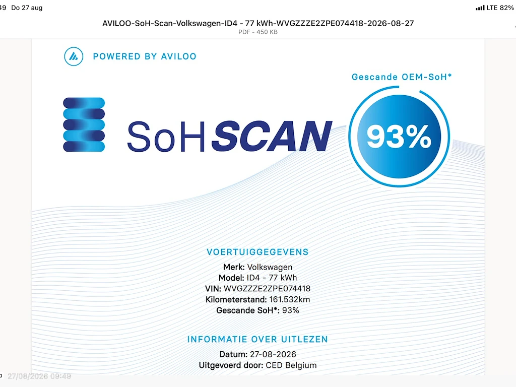 VW ID.4 PRO PERFORMANCE 82 KWH 150 KW 93% SoH, снимка 17 - Автомобили и джипове - 56128496