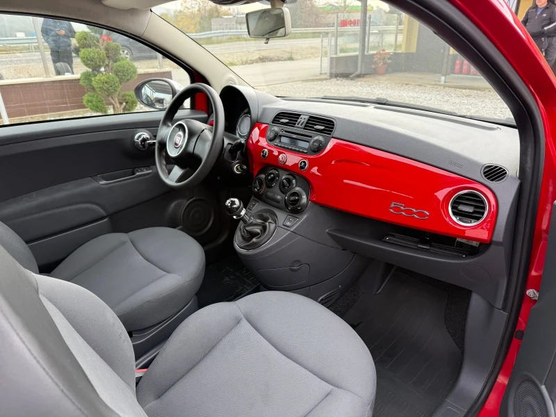 Fiat 500 1.2 КЛИМАТИК РЕАЛНИ КИЛОМЕТРИ, снимка 9 - Автомобили и джипове - 52535190