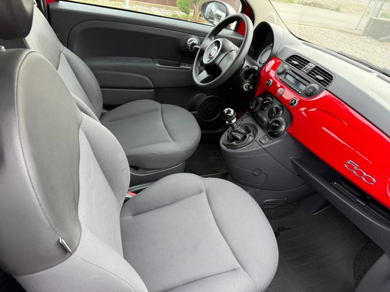 Fiat 500 1.2 КЛИМАТИК РЕАЛНИ КИЛОМЕТРИ, снимка 10 - Автомобили и джипове - 52535190