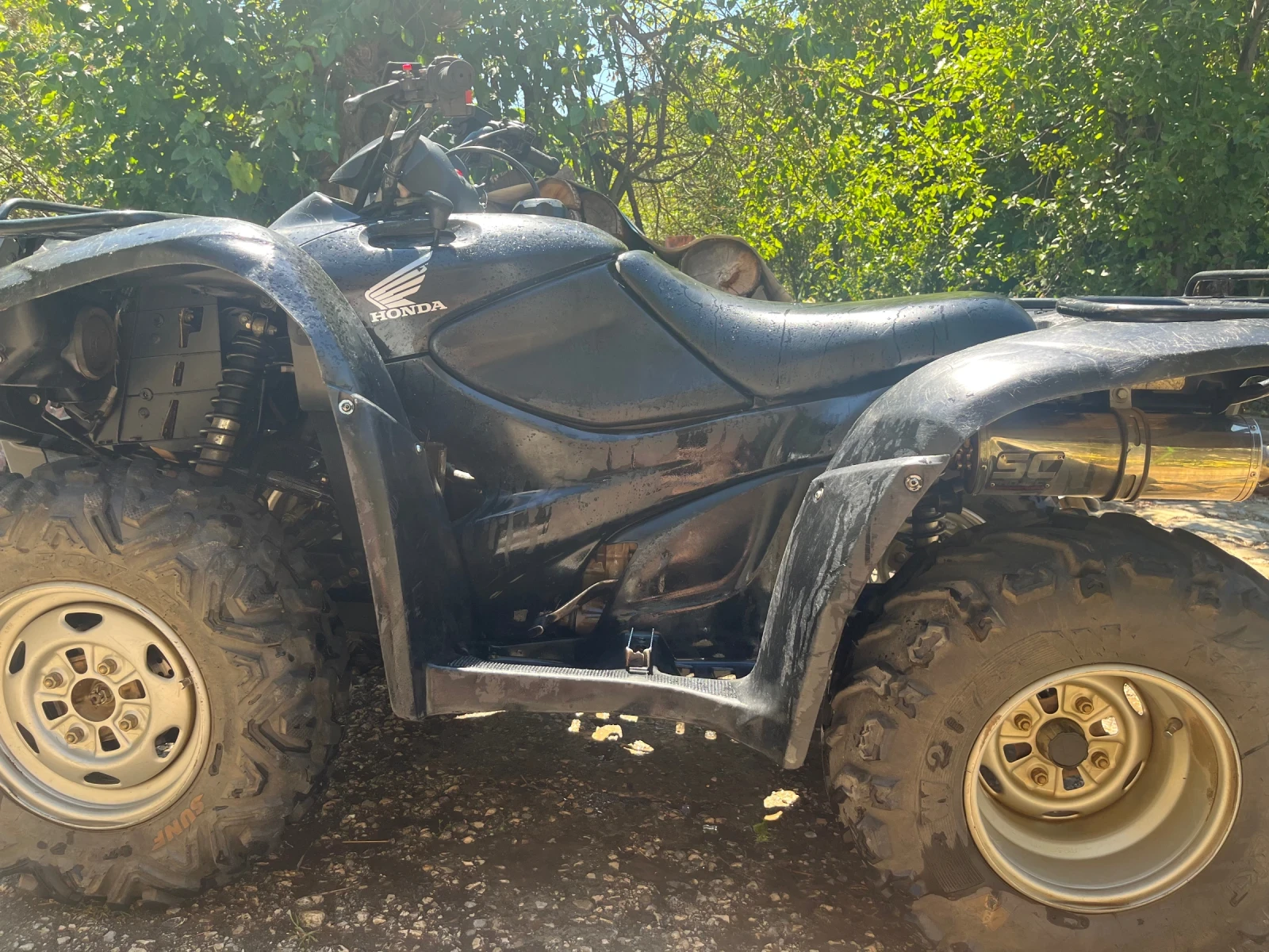Honda Trx Сменено бутало, каре, гуми, ръкохватки, заден лаге, снимка 4 - Мотоциклети и мототехника - 54904669