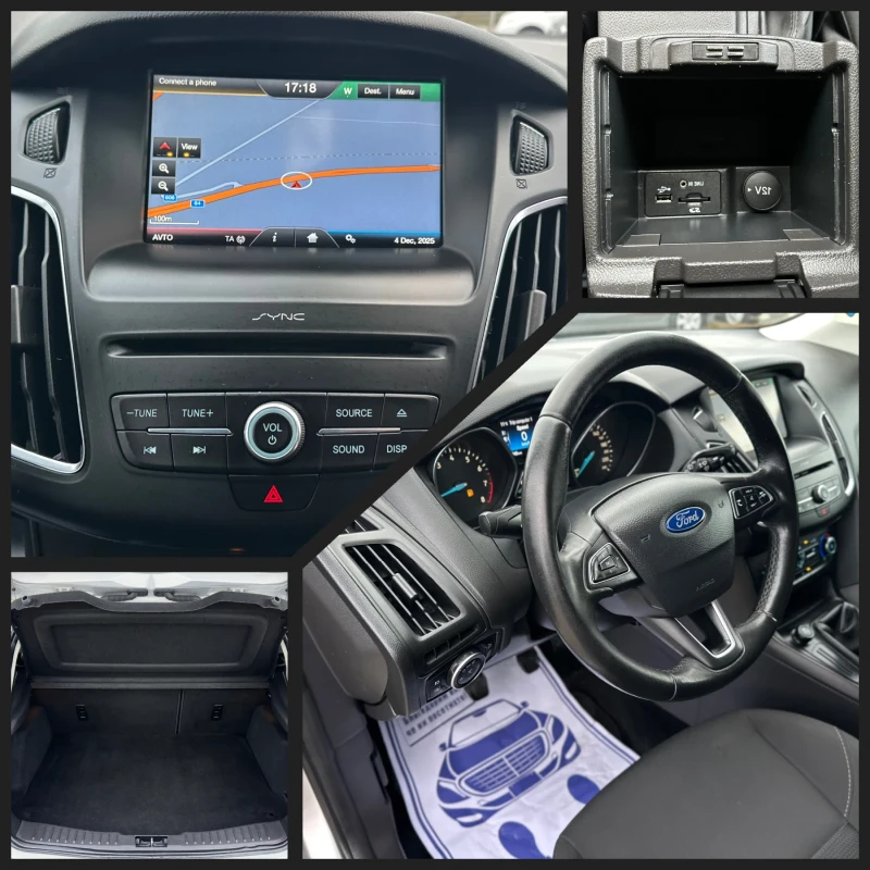Ford Focus 1.6-120кс * LPG / TITANIUM / NAVI* , снимка 14 - Автомобили и джипове - 52658384
