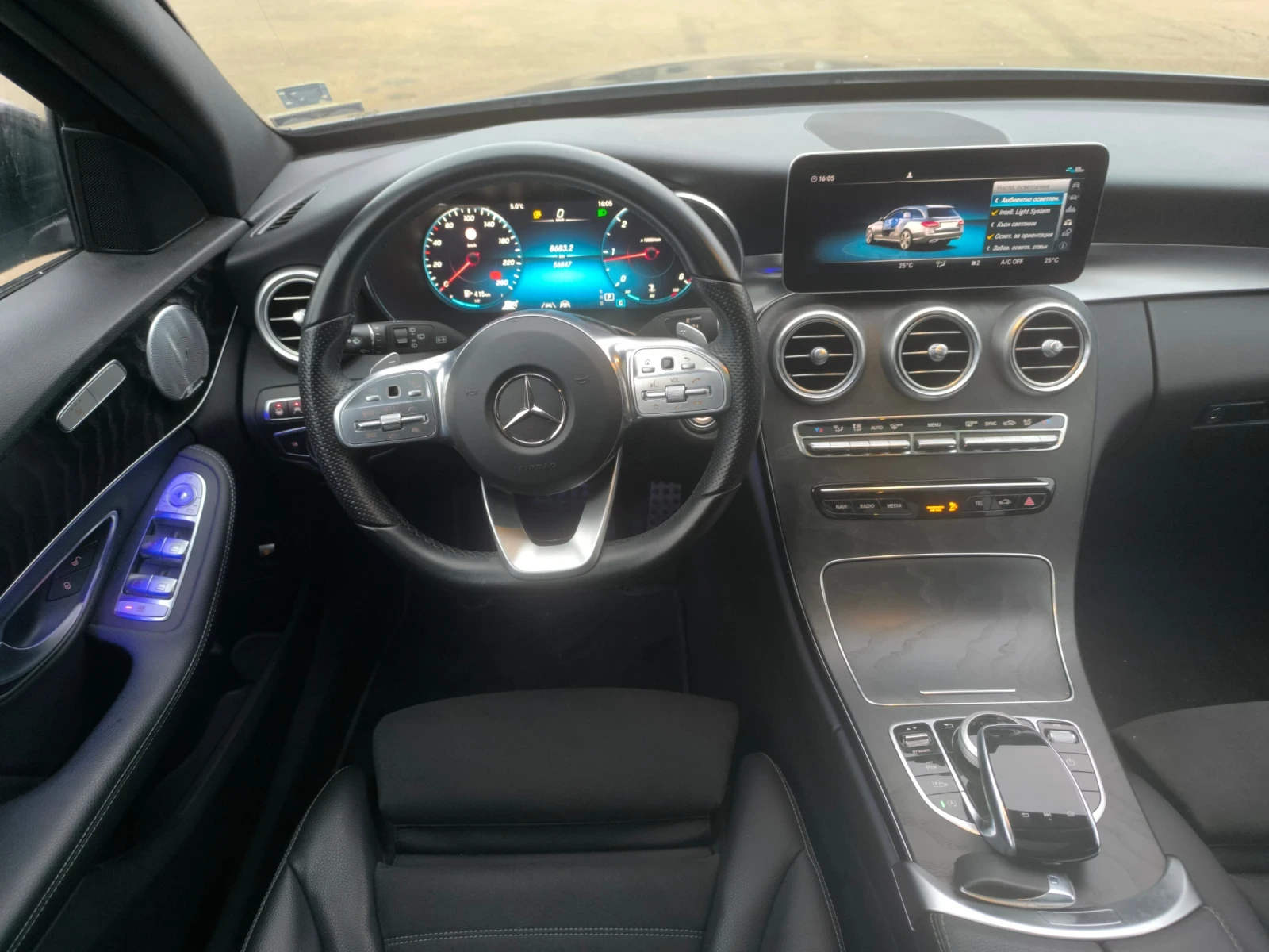 Mercedes-Benz C 220 194k 4M��IK �����-��� Led�������� Burmester 360 Ka | Mobile.bg � ����������� 14