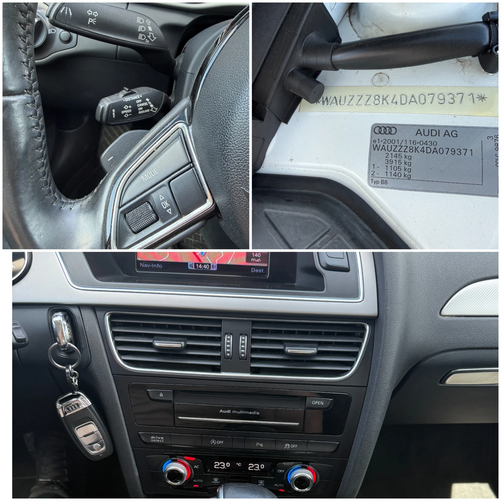 Audi A4 2.0TDI-Facelift-Автоматик-Дистроник-FULL, снимка 17 - Автомобили и джипове - 54379819