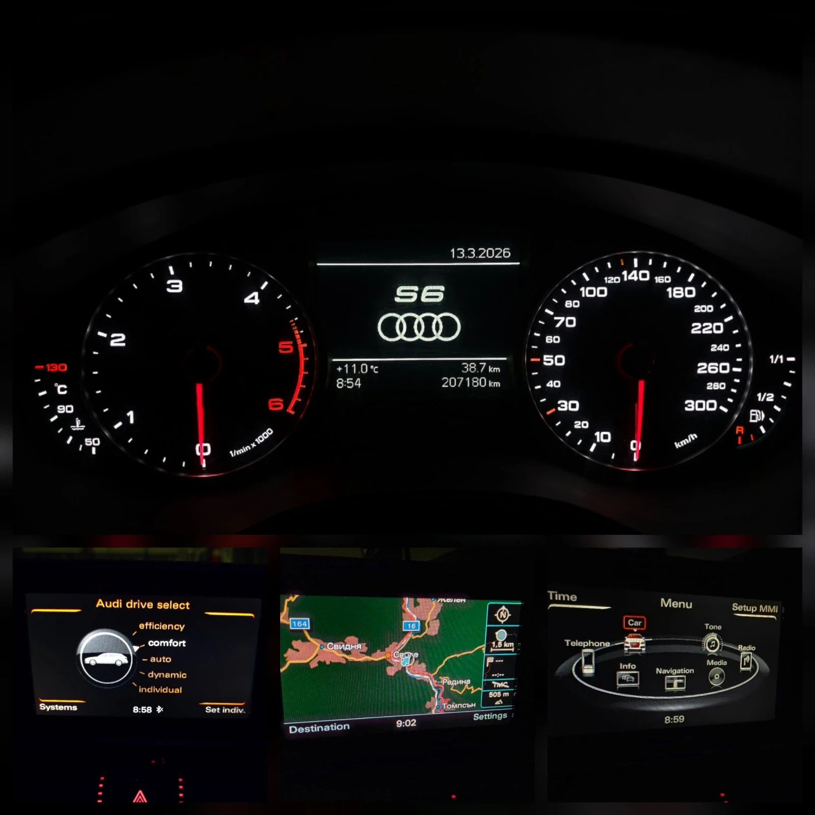 Audi A6 3хS-LINE///3.0TDI-204к.с, снимка 16 - Автомобили и джипове - 53907104