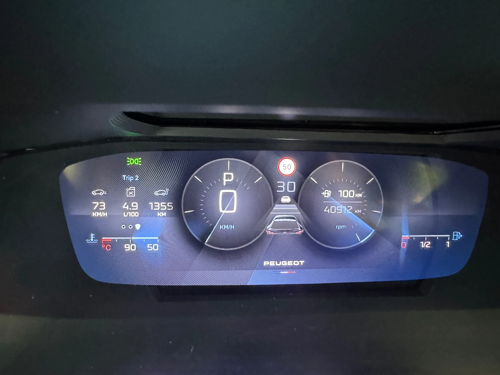Peugeot 408 GT 1.2 - EAT8 - ГАРАНЦИЯ - MASSAGE - Distronic, снимка 12 - Автомобили и джипове - 56082725