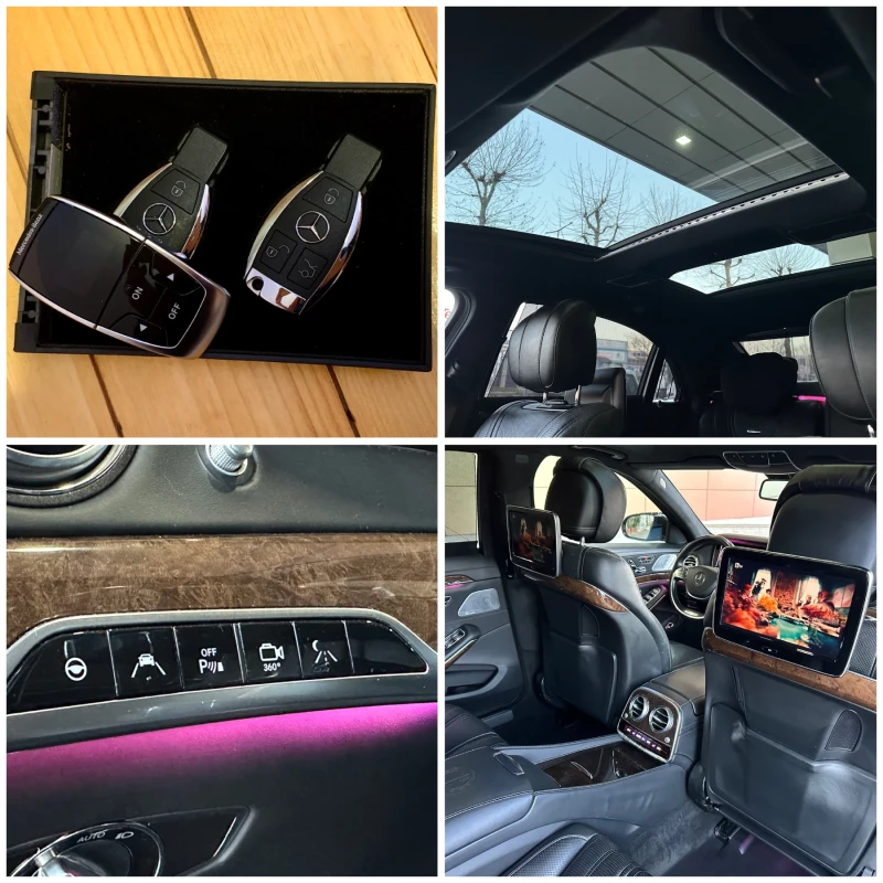 Mercedes-Benz S 63 AMG Long 4-MATIC #3xTV#ALCANTARA#SoftClose#FULL MAX#, снимка 14 - Автомобили и джипове - 53169831
