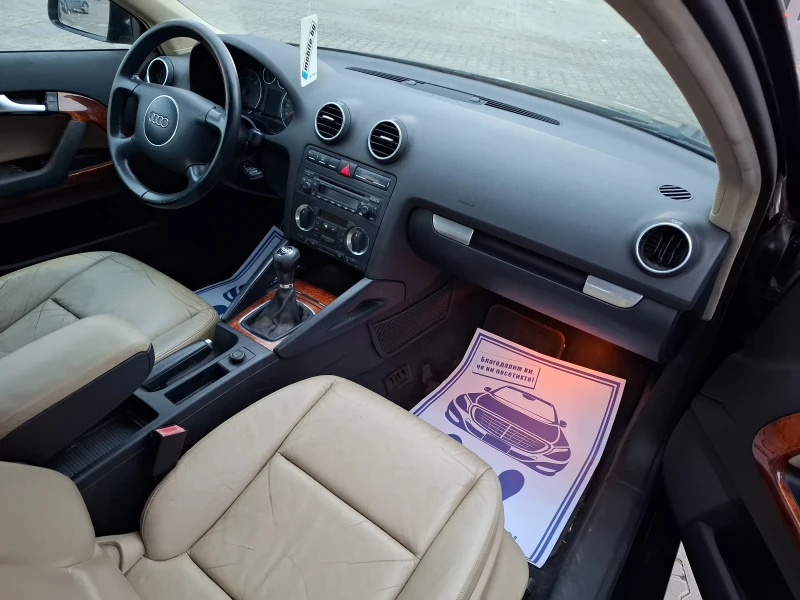 Audi A3 1.9TDI* (105кс)* КОЖА* XENON* KЛИМАТРОНИК* , снимка 16 - Автомобили и джипове - 53047686