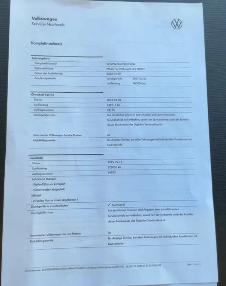 VW Passat 2.0TDI* 150к.с* СЕРВИЗНА КНИЖКА С ПЪЛНА ИСТОРИЯ В , снимка 17 - Автомобили и джипове - 55594306