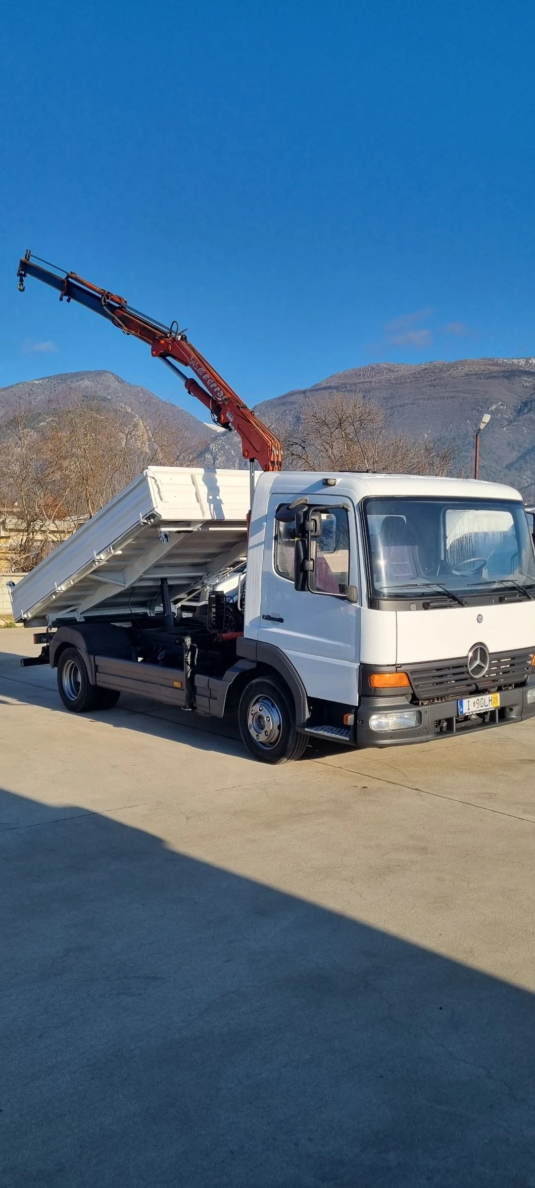 Mercedes-Benz Atego 815 Самосвал с кран - изображение 2