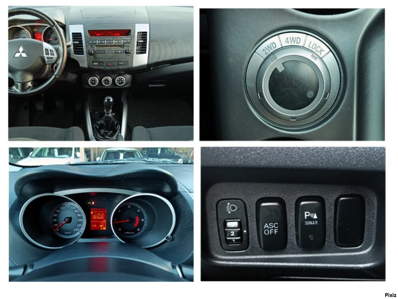 Mitsubishi Outlander 2.2 DiD* 4X4* 6+ 1* НОВ ВНОС* , снимка 13 - Автомобили и джипове - 52421850