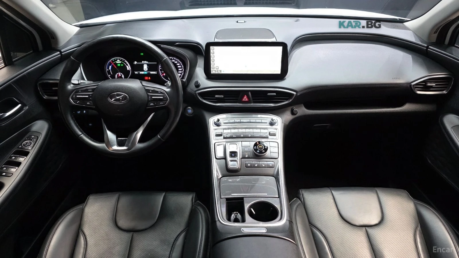 Hyundai Santa fe * 1.6 HYBRID* 4WD* EXCLUSIVE* ПОДГРЕВ* ОБДУХВАНЕ* , снимка 7 - Автомобили и джипове - 55220144