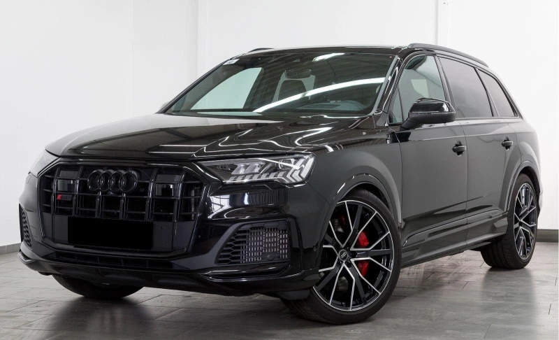 Audi SQ7 TFSI/QUATTRO/MATRIX/B&O/HEAD UP/360/BLACK/7-МЕСТЕН, снимка 2 - Автомобили и джипове - 51054060