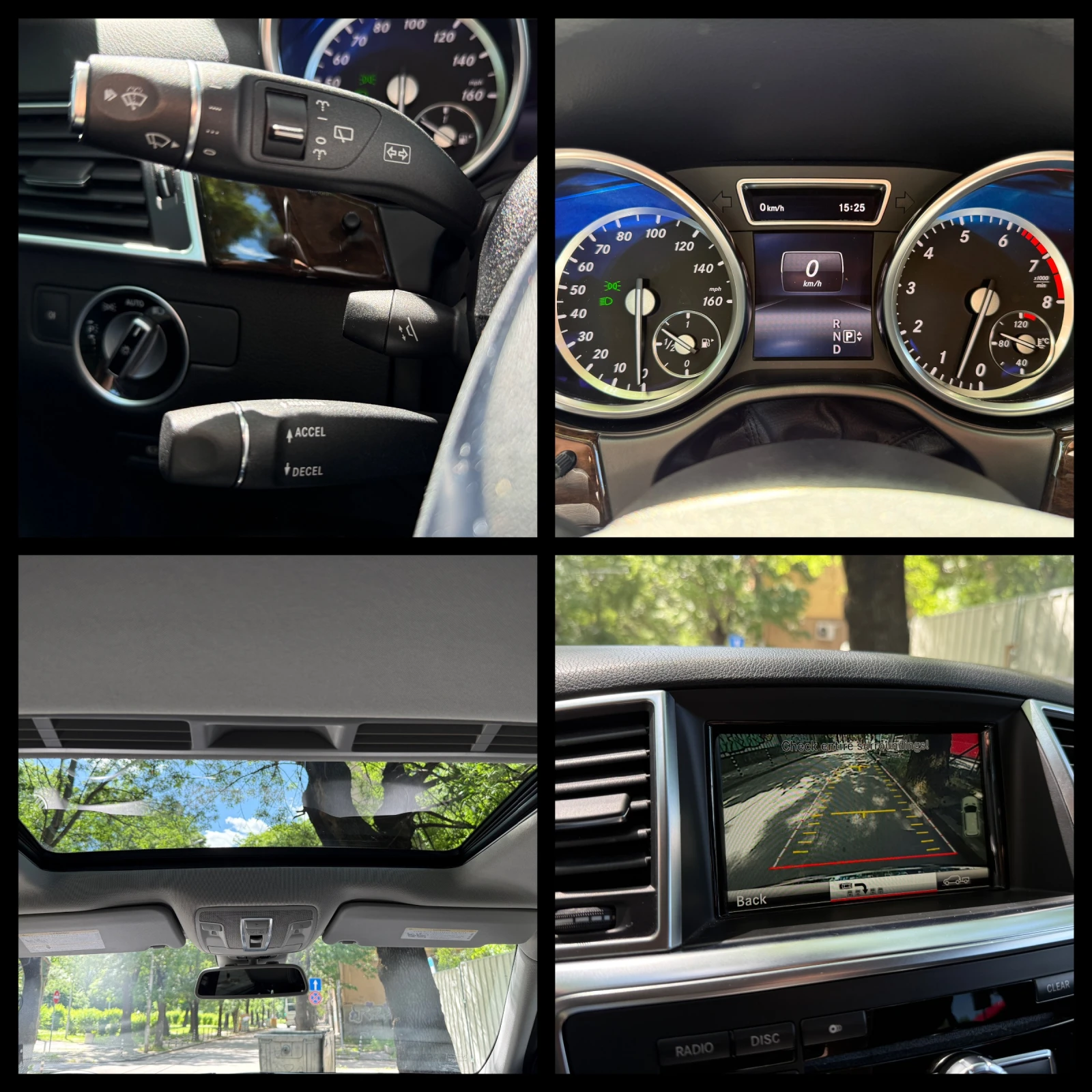 Mercedes-Benz ML 350 6 МЕСЕЦА ГАРАНЦИЯ/306к.с Подгрев/Панорама/Пружини, снимка 9 - Автомобили и джипове - 54720897