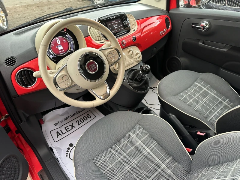 Fiat 500 Cabrio Facelift 1.2i , снимка 5 - Автомобили и джипове - 52494272