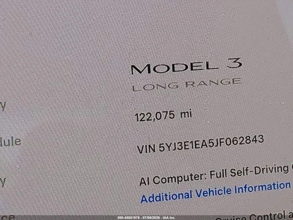 Tesla Model 3 LONG RANGE/MID RANGE, снимка 2 - Автомобили и джипове - 56116073