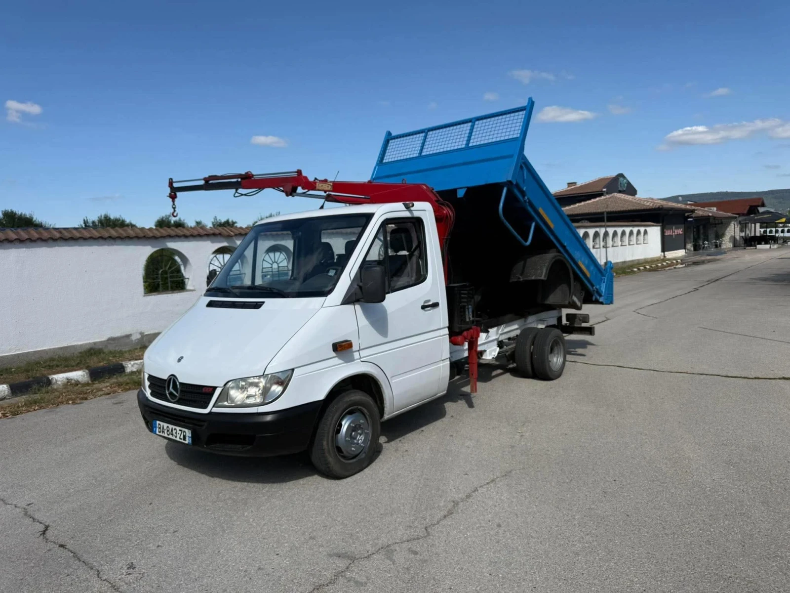 Mercedes-Benz Sprinter 411 Самосвал* КРАН* Б кат