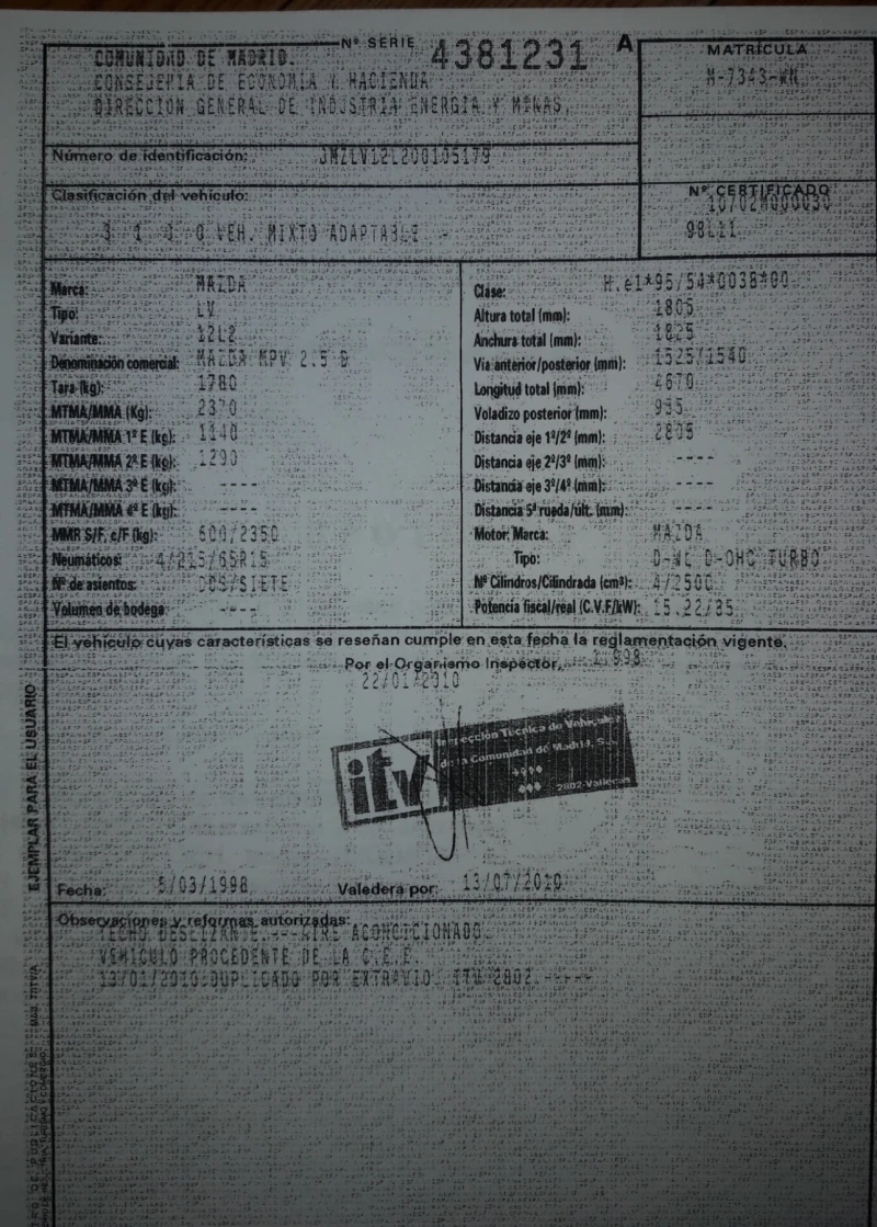 Mazda Mpv, снимка 4 - Автомобили и джипове - 53181414