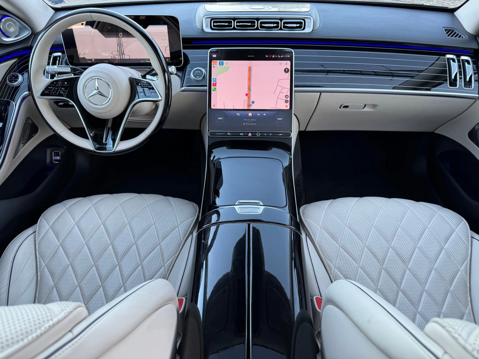 Mercedes-Benz S 350 MAYBACH-LINE/4MATIC/PANORAMA/BURMASTER | Mobile.bg   12