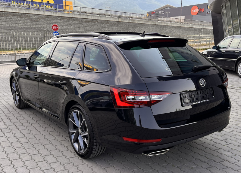 Skoda Superb 2.0TSi Sport Line 4х4 Панорама Дистроник CarPlay, снимка 4 - Автомобили и джипове - 46652556