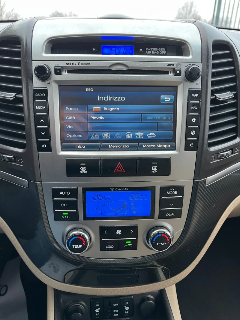 Hyundai Santa fe 2.2CRDi 197кс 4х4 Автомат Face, снимка 9 - Автомобили и джипове - 53437514