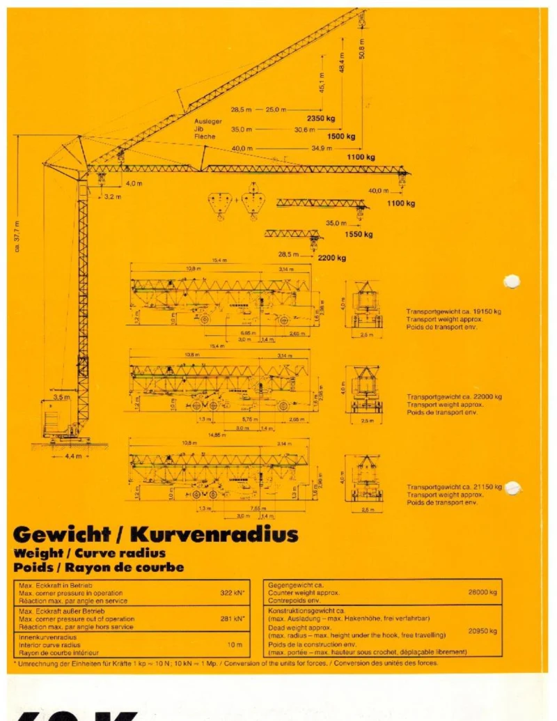 Кулокранове Liebherr 60К, снимка 13 - Индустриална техника - 48224785