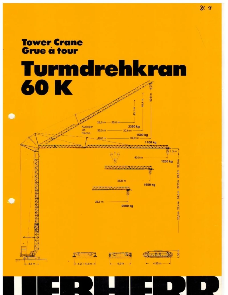 Кулокранове Liebherr 60К, снимка 12 - Индустриална техника - 49148527