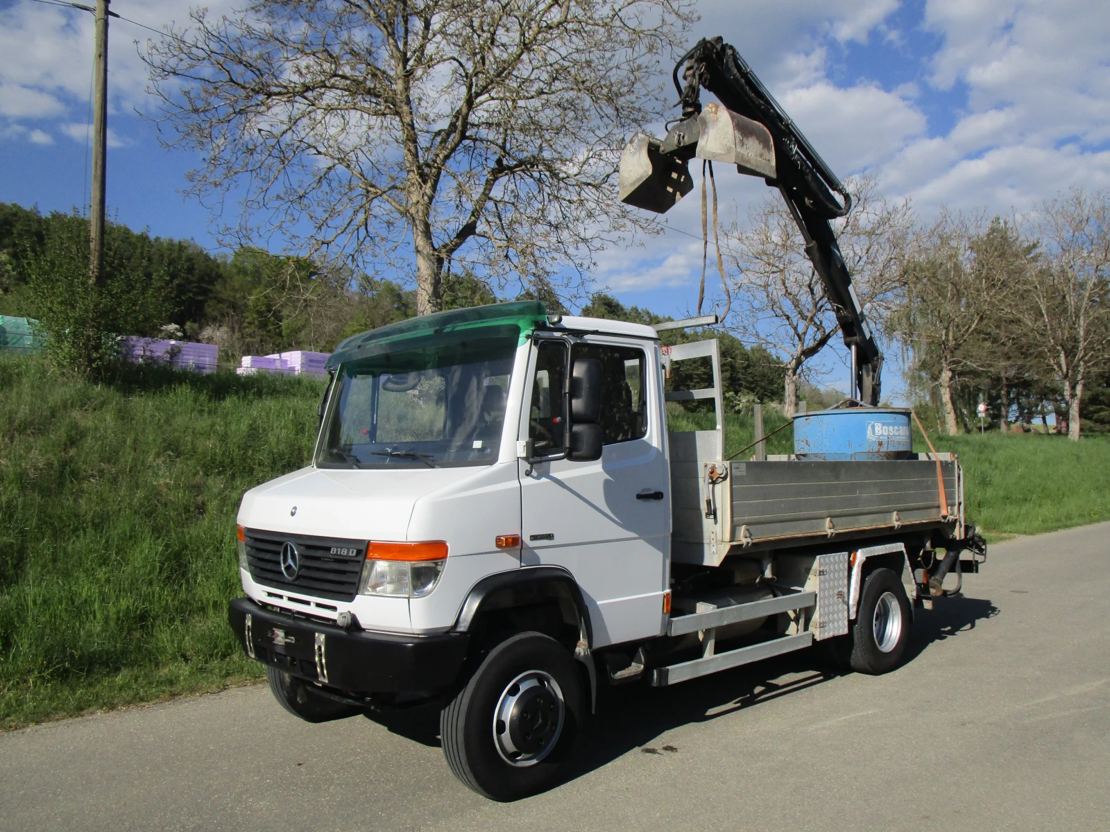 Mercedes-Benz Vario 4x4-Kран-HIAB 055-Самосвал-Клима-Печка