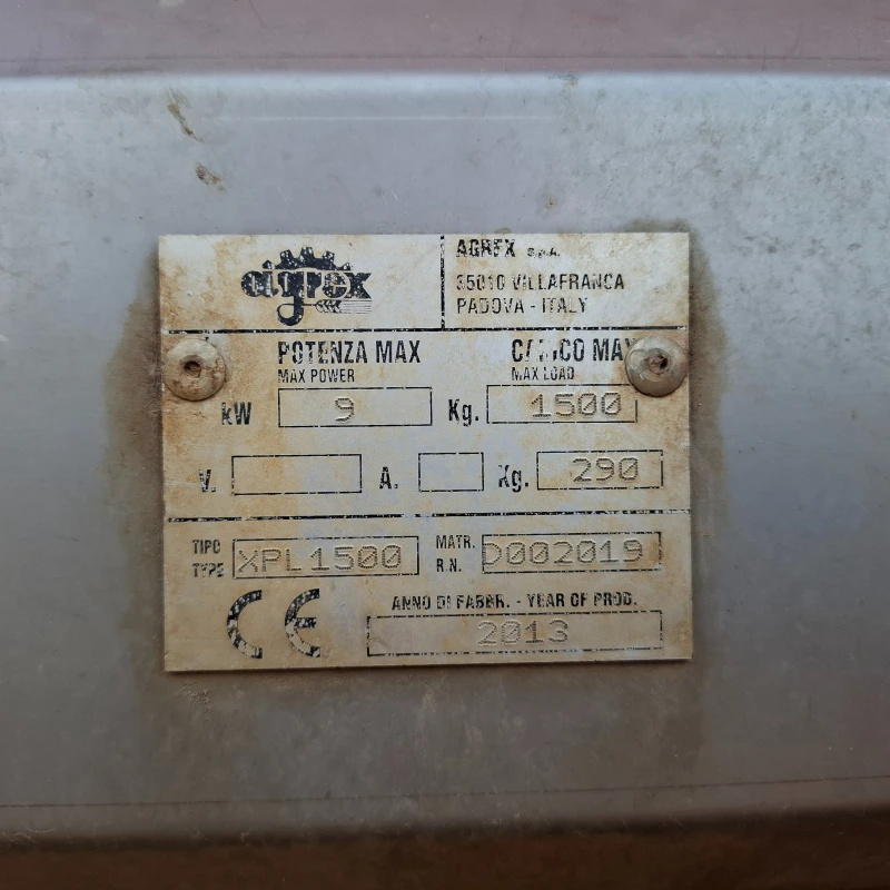 Торачка Agrex XPL 1500, снимка 2 - Селскостопанска техника - 51405786