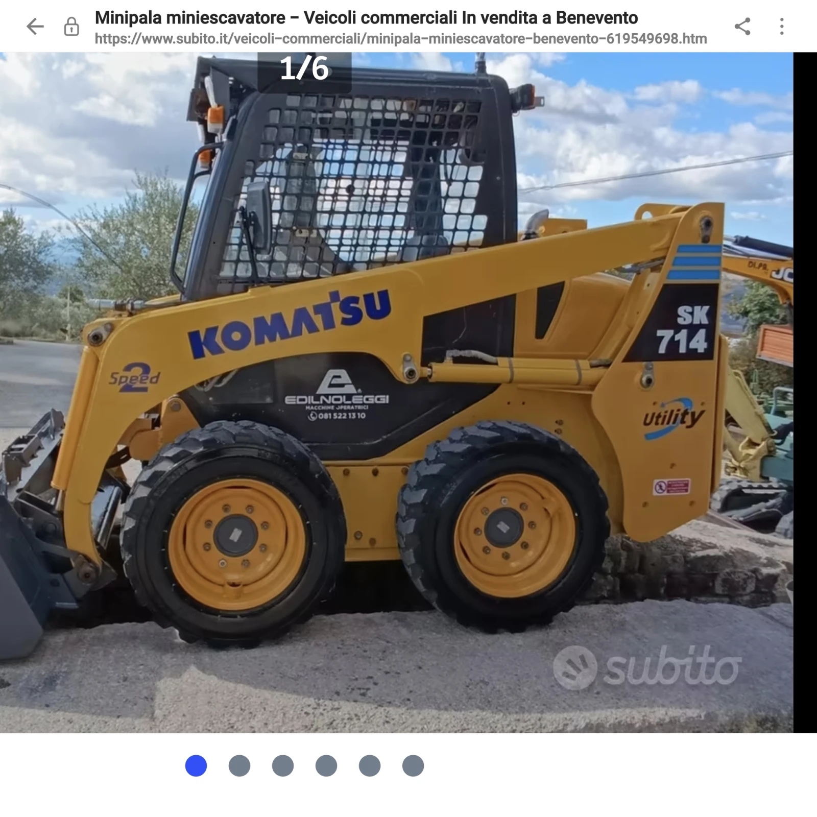 Мини челни товарачи Komatsu SK714-1500Часа-УНИКАТ - изображение 2